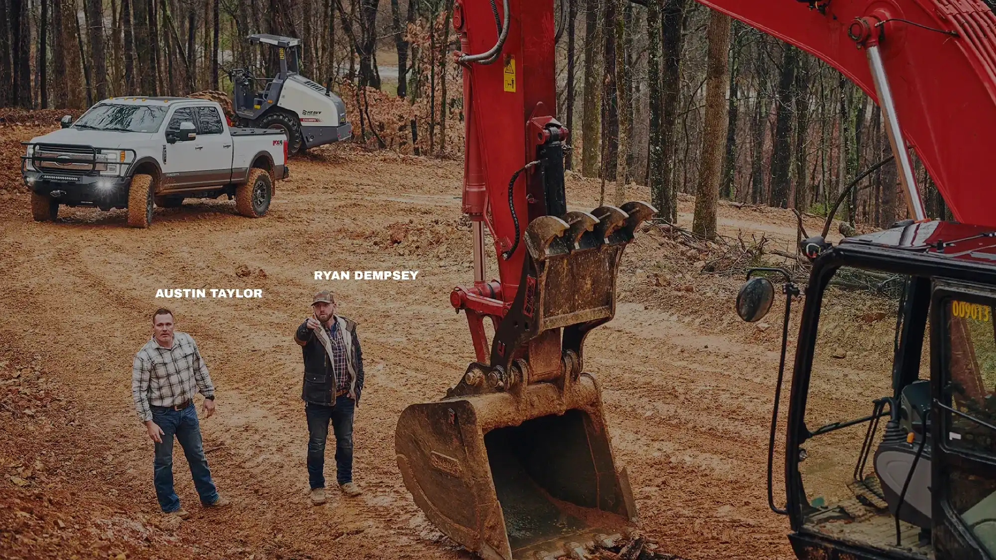 Photo of Ryan and Austin on construction site